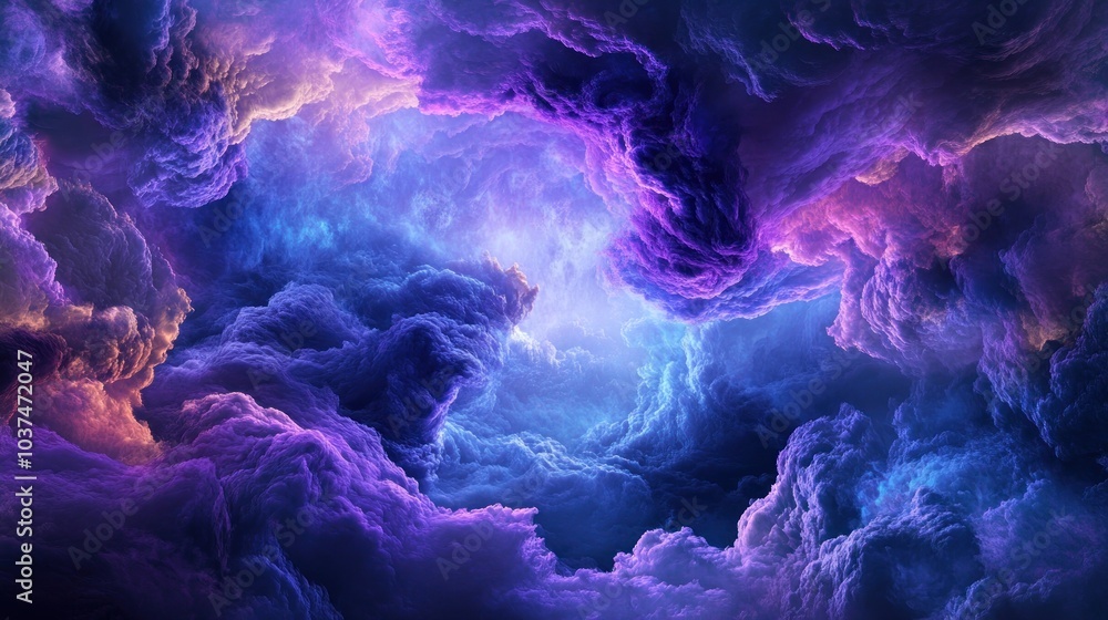 Obraz premium Purple and Blue Clouds