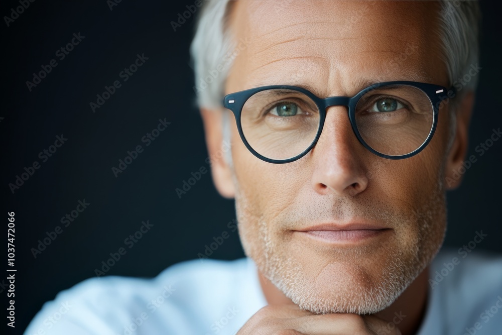 An older man with gray hair and glasses gazes intently at the camera, wearing a subtle smile, reflecting wisdom and confidence in a sharp portrait style. An older man with gray hair and glasses gazes intently at the camera, wearing a subtle smile, reflecting wisdom and confidence in a sharp portrait style.