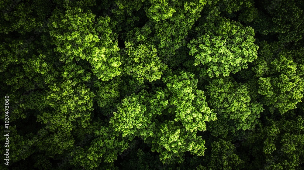 Aerial View of Lush Forest Canopy: An aerial perspective reveals the dense, verdant canopy of a forest, showcasing a vibrant tapestry of green leaves. Aerial View of Lush Forest Canopy: An aerial perspective reveals the dense, verdant canopy of a forest, showcasing a vibrant tapestry of green leaves.