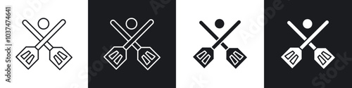 Broom-ball icon