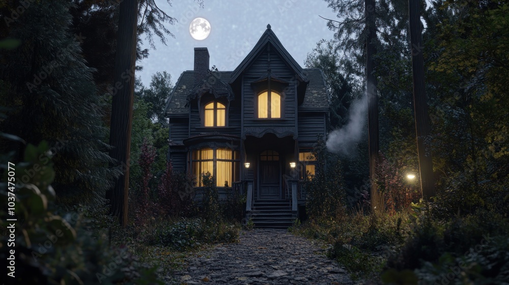 Mysterious House in the Woods Mysterious House in the Woods