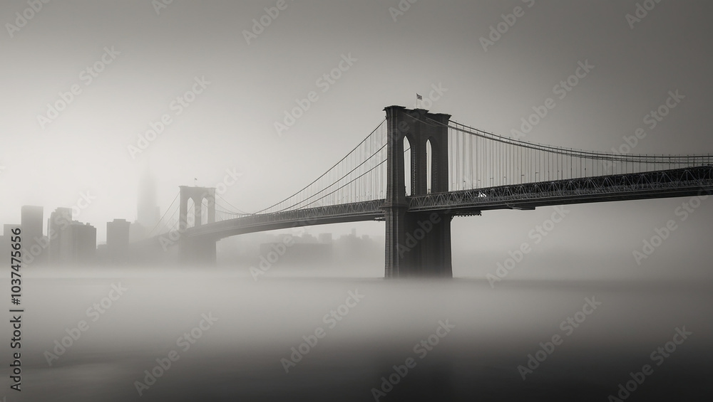 Obraz premium Fog in City Captivating Misty Urban Landscapes