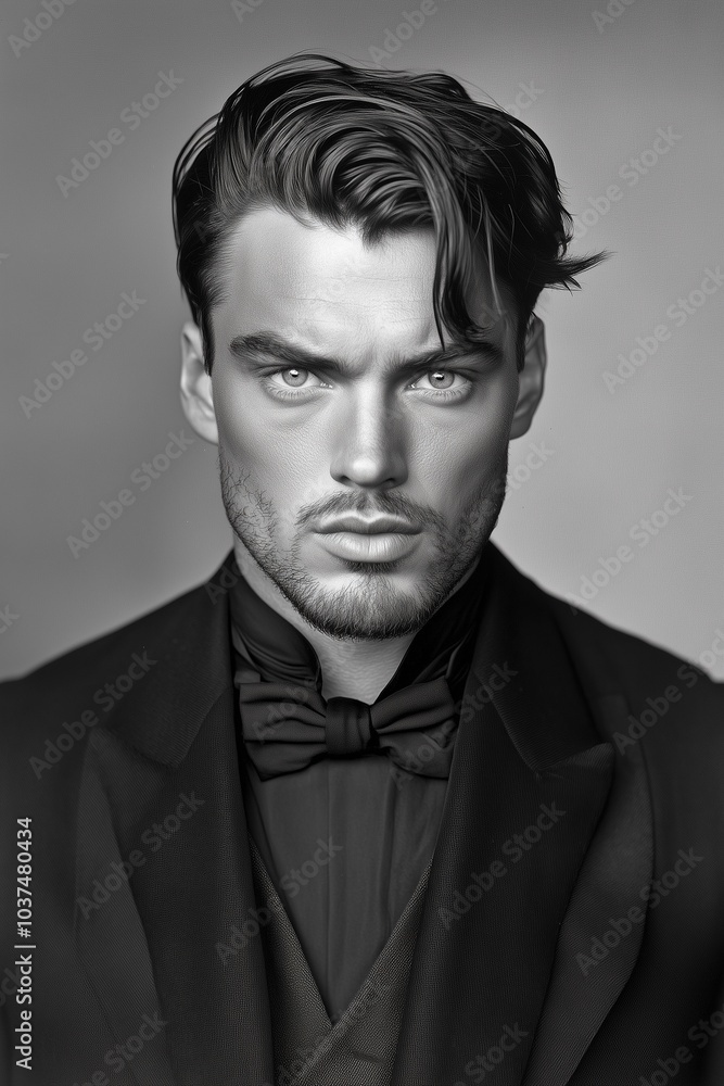 Fototapeta premium portrait of a man,generated ai