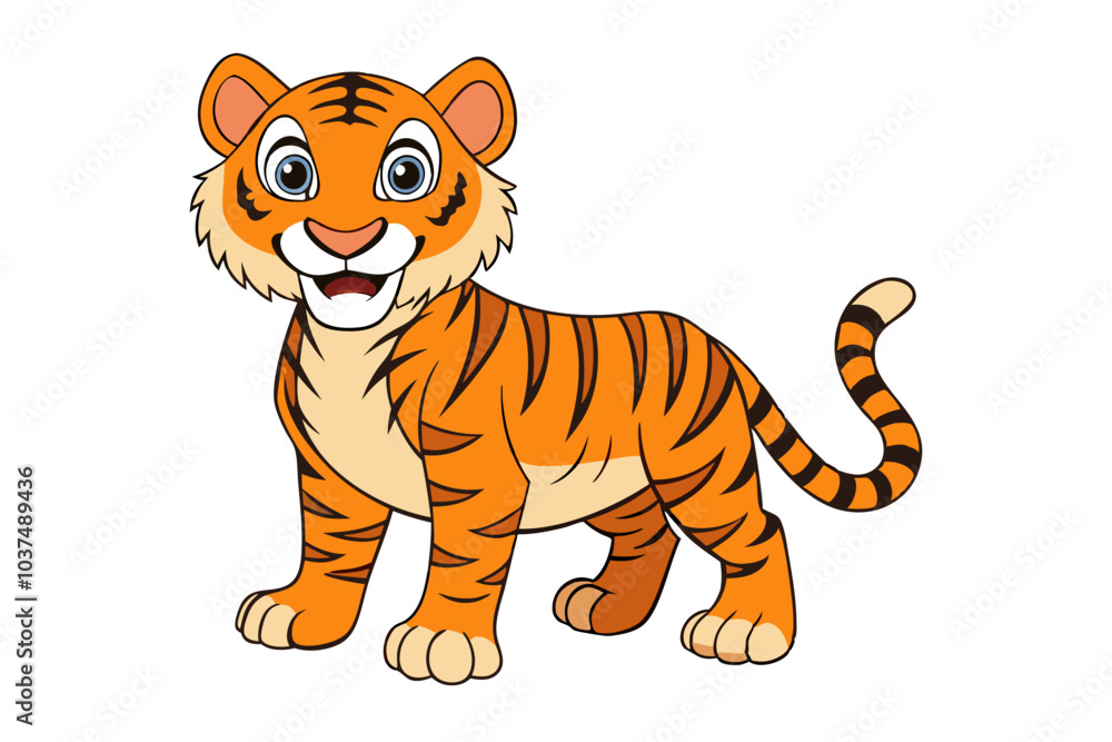 Tiger cartoon vector Tiger cartoon vector