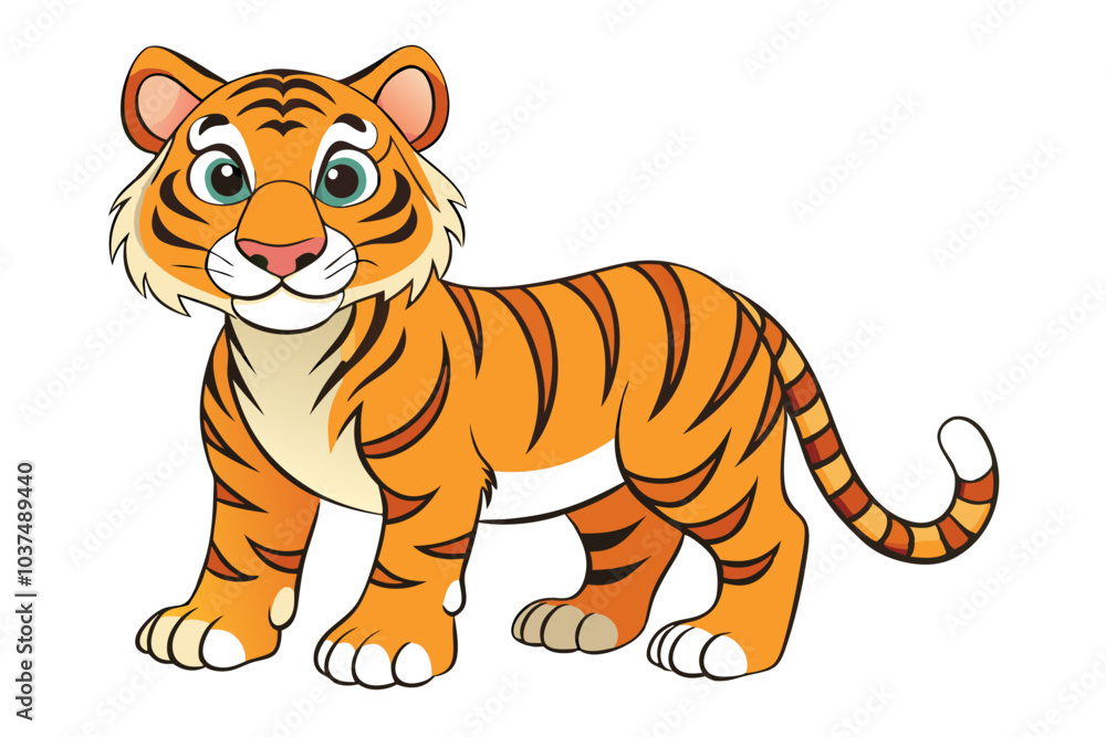 Tiger cartoon vector Tiger cartoon vector