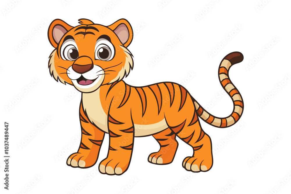 Tiger cartoon vector