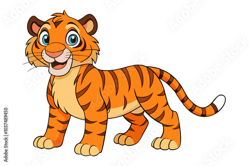 Tiger cartoon vector