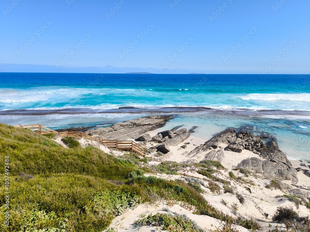 Eleven Mile Beach at the Esperance Great Ocean Drive, Australia Eleven Mile Beach at the Esperance Great Ocean Drive, Australia