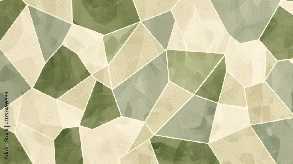 Abstract Green and Beige Geometric Pattern Abstract Green and Beige Geometric Pattern