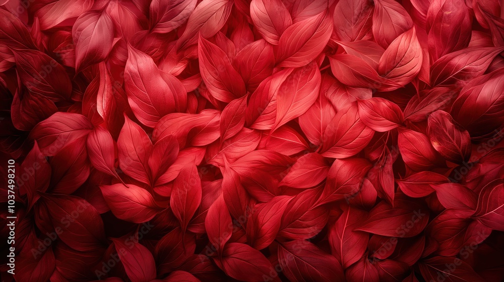 Vibrant Red Leaves Background for Artistic Use Vibrant Red Leaves Background for Artistic Use