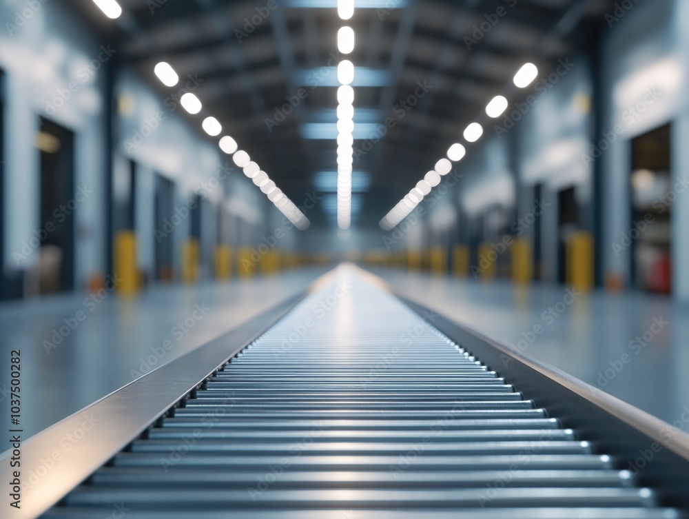 Obraz premium Industrial Automation - High-Tech Factory Interior