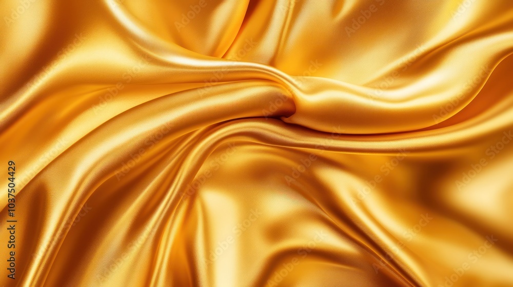 Golden Silk Fabric Texture Golden Silk Fabric Texture