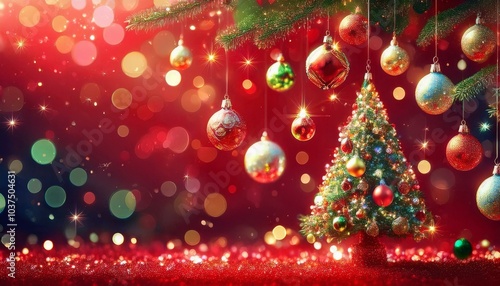 3d metallic red gold noel father christmas conceptual scene with gifts