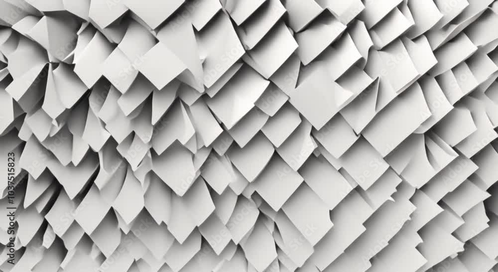 Abstract 3d render white geometric background design seamless looped video 4k animation Abstract 3d render white geometric background design seamless looped video 4k animation