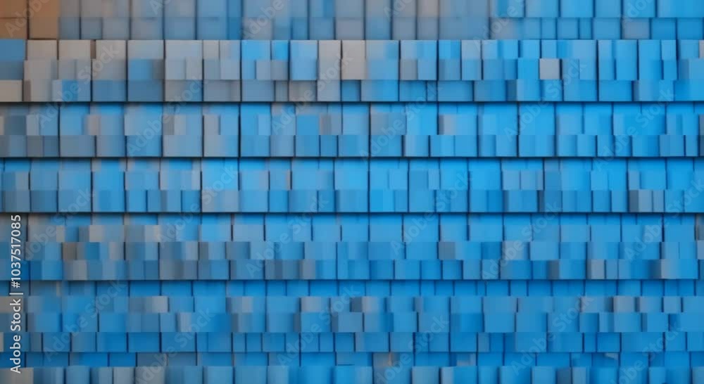 Blue abstract animation of color refraction effect 3d render seamless looped video 4k animation Blue abstract animation of color refraction effect 3d render seamless looped video 4k animation