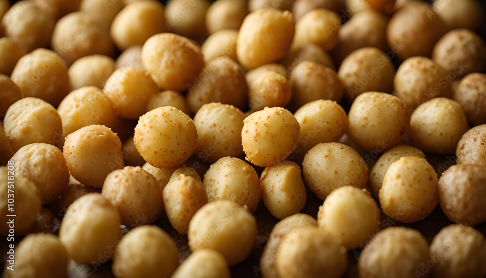 Closeup of Macadamia Nuts Closeup of Macadamia Nuts