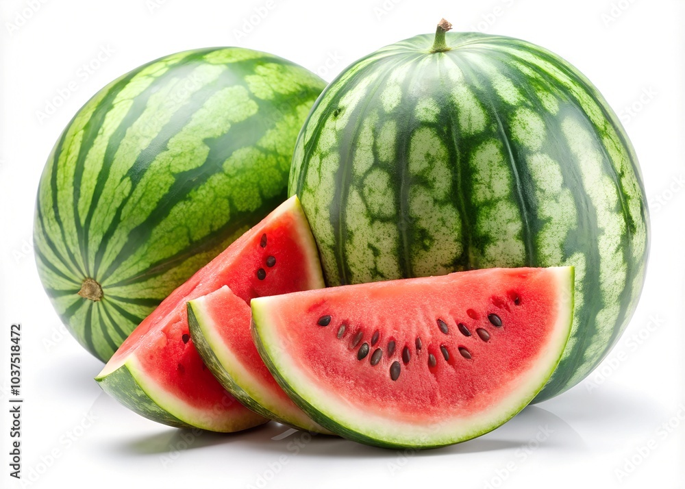 watermelon on a white background watermelon on a white background