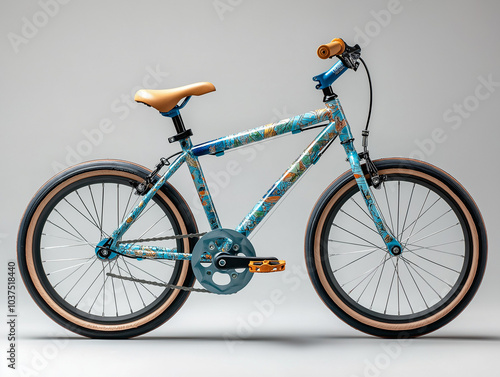 Aquatic Adventures: Top-Tier Children's Road Bike with Oceanic Motifs photo