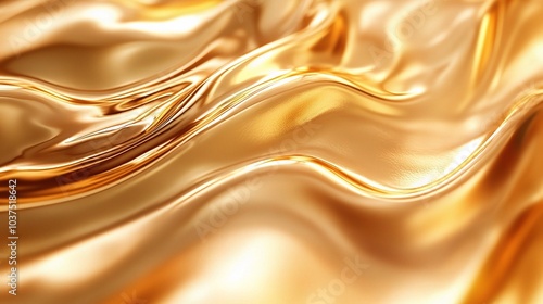 Golden Liquid Texture Background Abstract Design