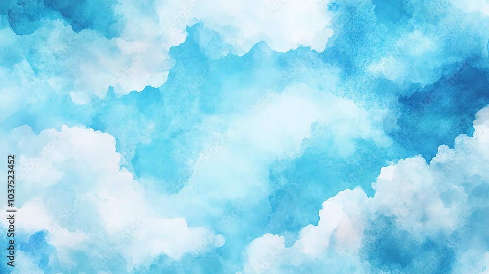 Serene Blue Sky with Soft Cloud Patterns Serene Blue Sky with Soft Cloud Patterns