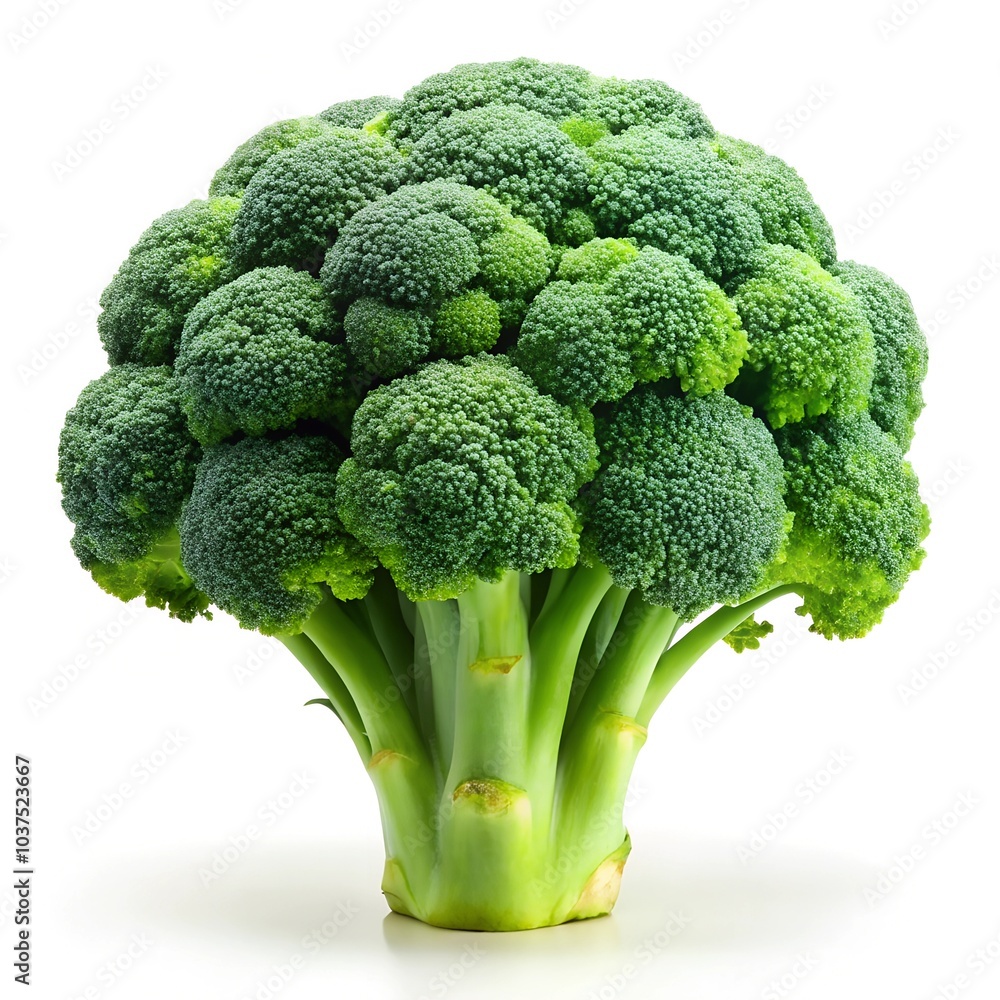 broccoli on a white background broccoli on a white background