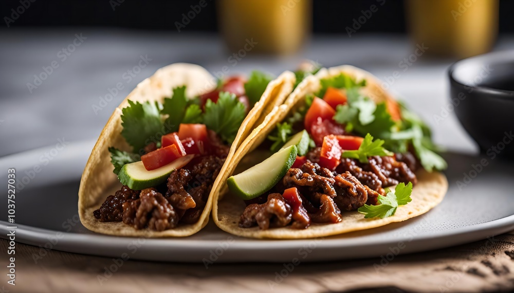 Delicious Beef Tacos with Fresh Toppings Delicious Beef Tacos with Fresh Toppings