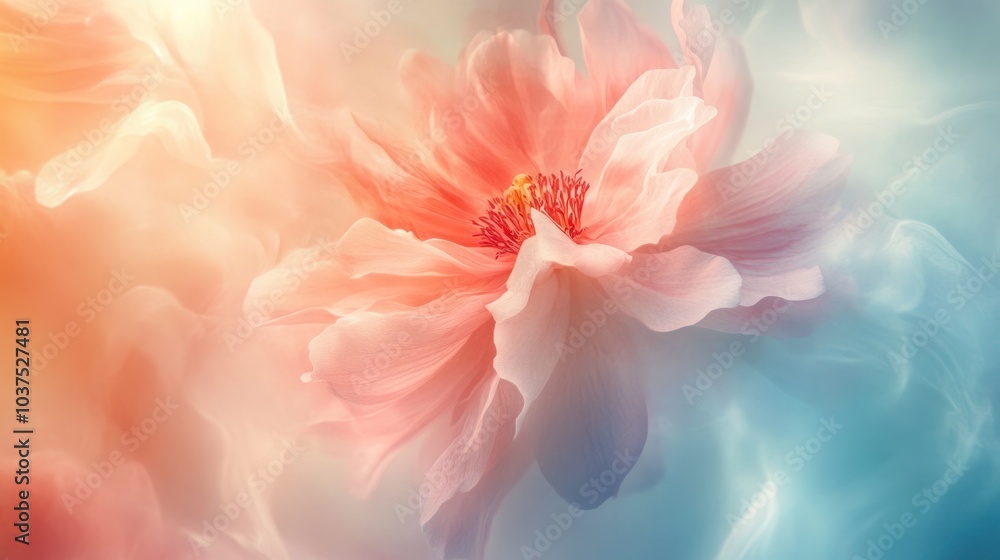 Delicate Pink Flower in Soft Light