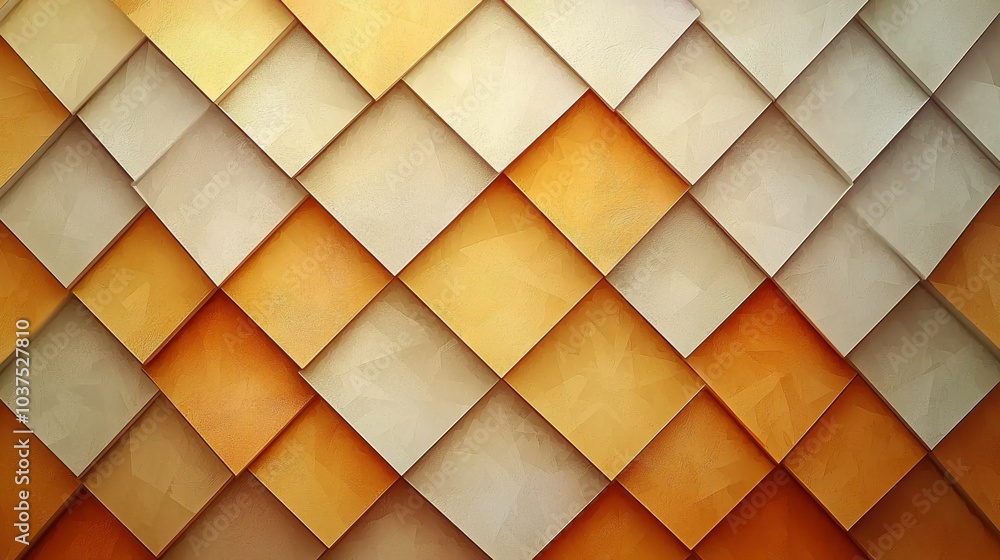 A modern design featuring a colorful arrangement of geometric shapes in orange and beige hues, creating a vibrant background. A modern design featuring a colorful arrangement of geometric shapes in orange and beige hues, creating a vibrant background.