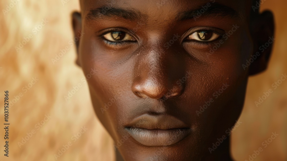 Fototapeta premium Close-up Portrait of a Black Man