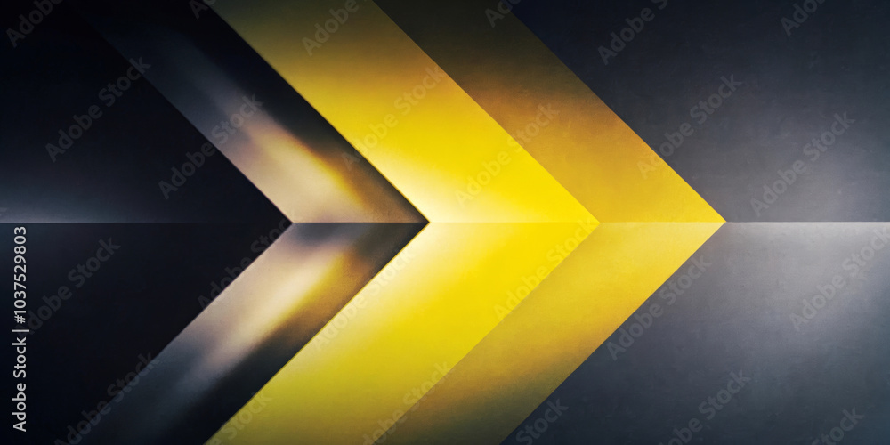 Series of bold, angular yellow and black shapes create a dynamic, symmetrical pattern across a dark background.Light and shadow play subtly on the edges.Business background or card with copy space. AI Series of bold, angular yellow and black shapes create a dynamic, symmetrical pattern across a dark background.Light and shadow play subtly on the edges.Business background or card with copy space. AI