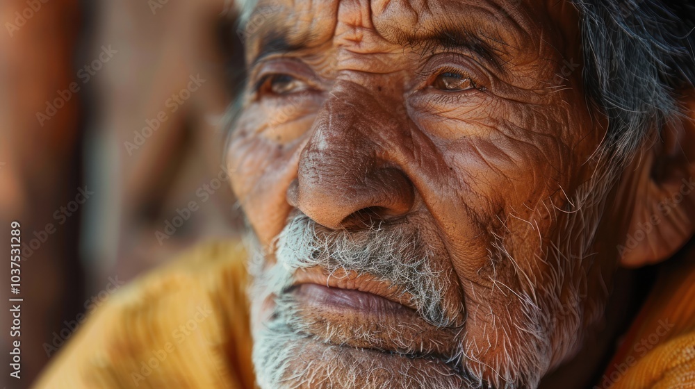 Close-up Portrait of an Elderly Man Close-up Portrait of an Elderly Man