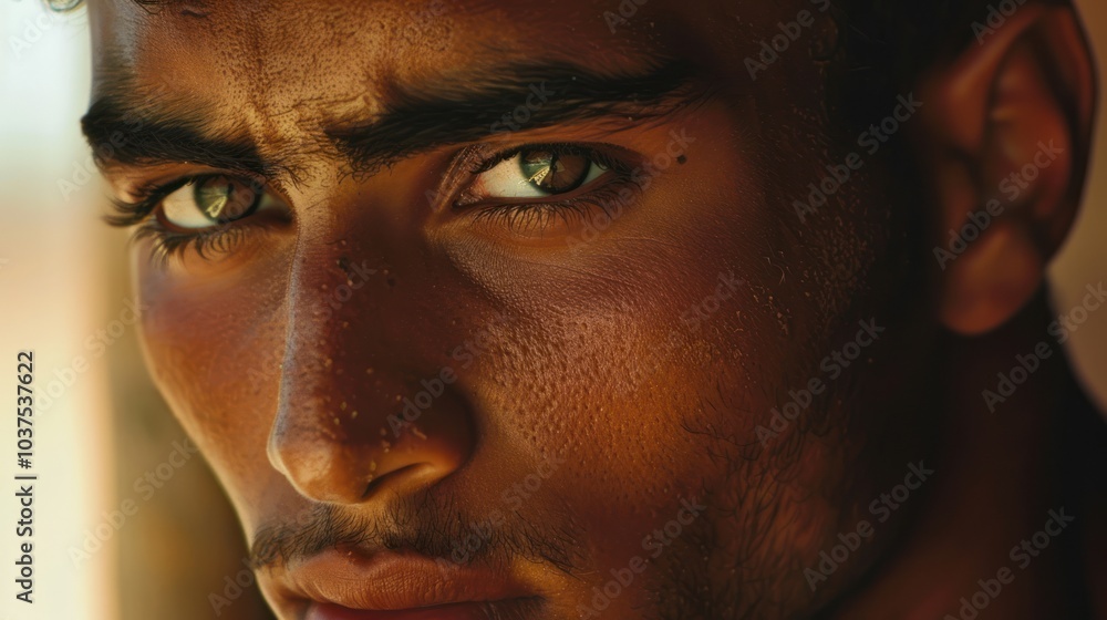 Intense Gaze - Portrait of a Man Intense Gaze - Portrait of a Man