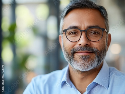 Professional Bearded Man in Business Casual