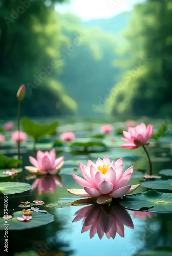 pink lotus flower