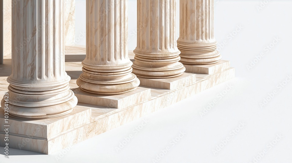 columns in the museum columns in the museum
