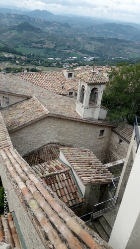 San Marino , Italy , view from roof