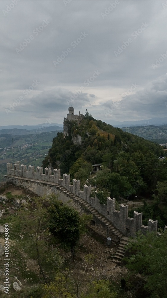 Obraz premium San Marino , Italy , Castle tower