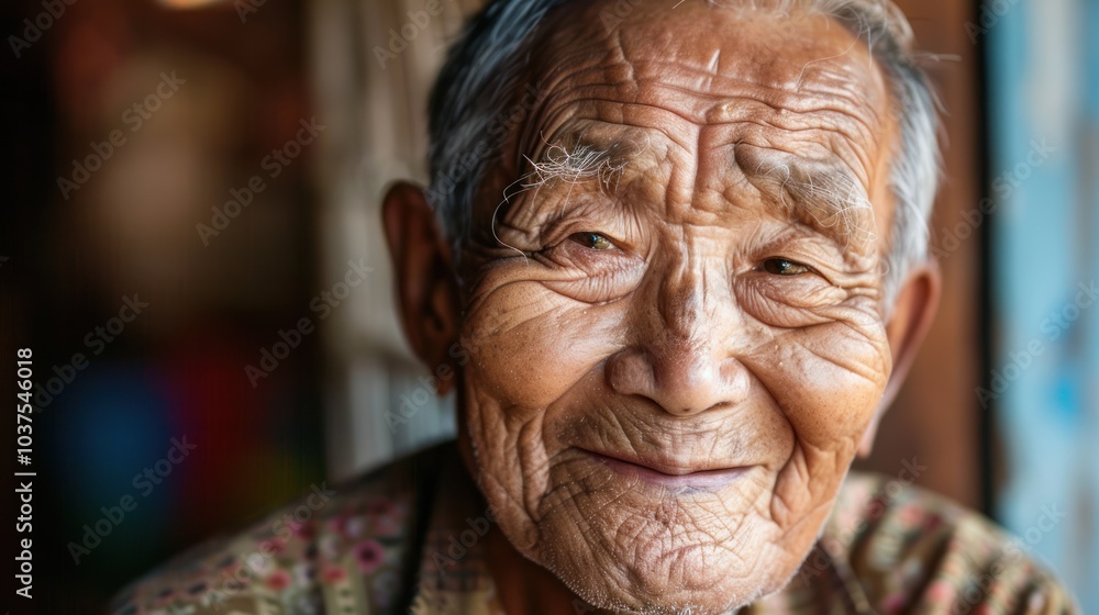 Smiling Elderly Man Portrait Smiling Elderly Man Portrait