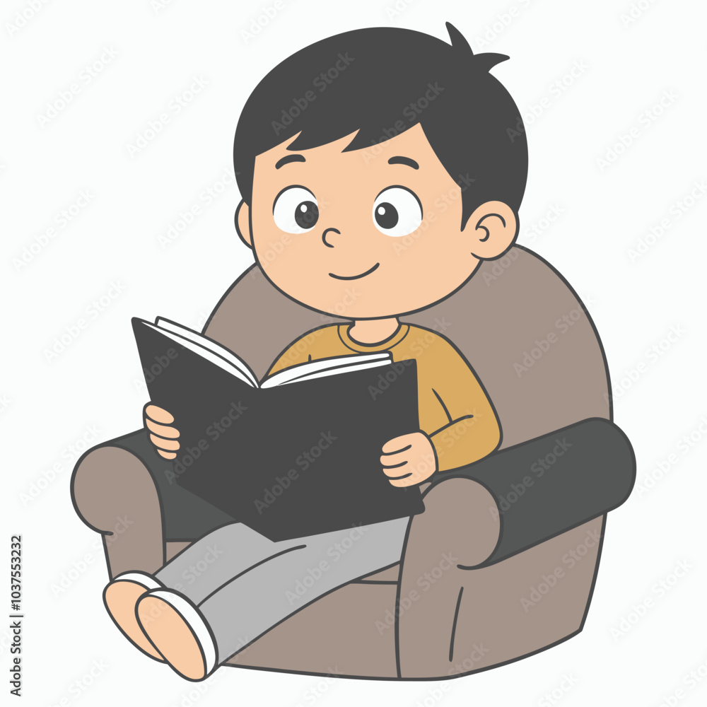 child reading a book child reading a book