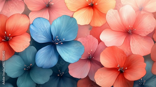 Wallpaper Mural A vibrant arrangement of colorful flowers in various shades. Torontodigital.ca