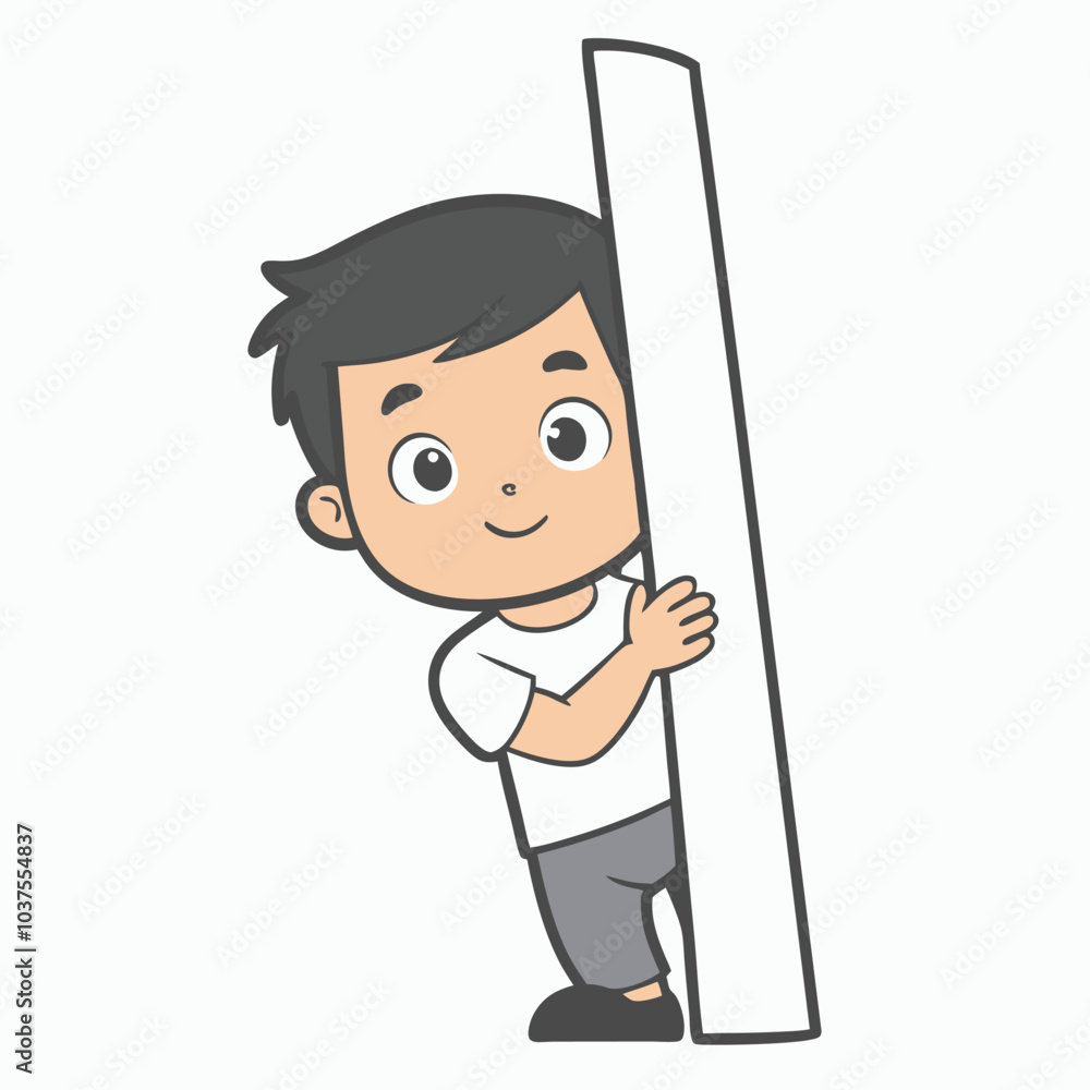 Child Playing Game Outline Vector Illustration | Minimalist Line Art on White Background Child Playing Game Outline Vector Illustration | Minimalist Line Art on White Background