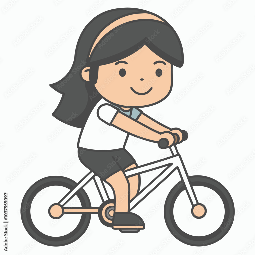 Child Playing Game Outline Vector Illustration | Minimalist Line Art on White Background Child Playing Game Outline Vector Illustration | Minimalist Line Art on White Background