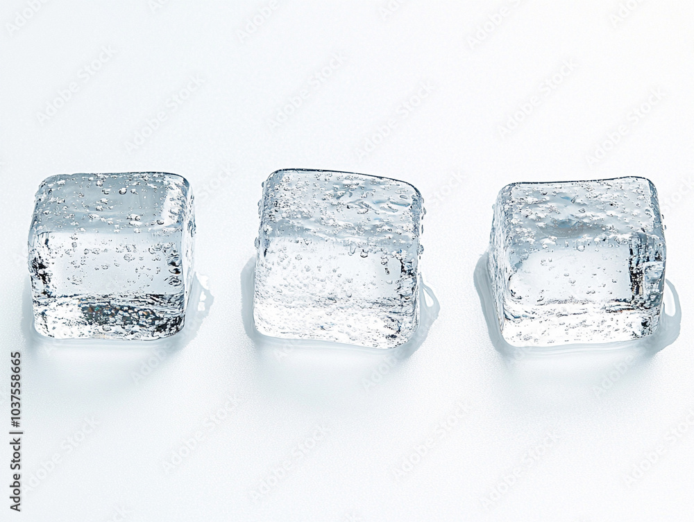 Three ice cubes
Three ice cubes
