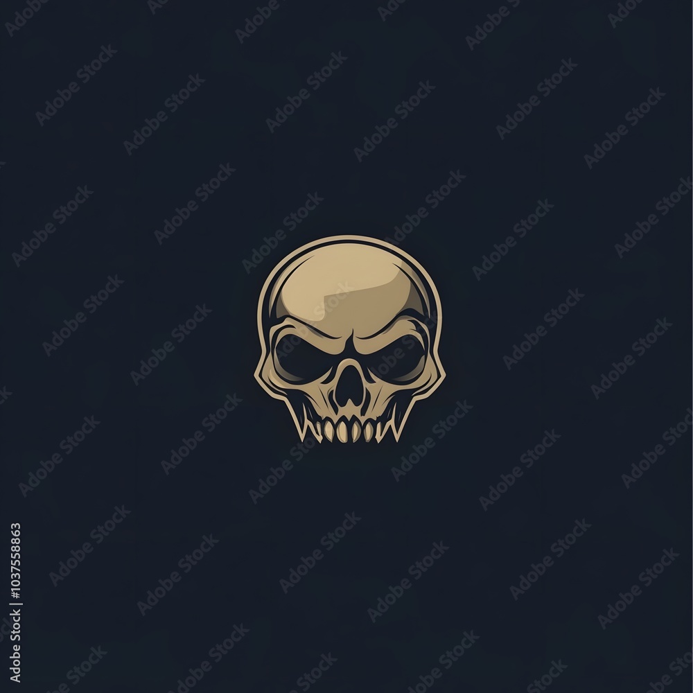Skull Creepy Skeleton Head Icon Logo Symbol Skull Creepy Skeleton Head Icon Logo Symbol