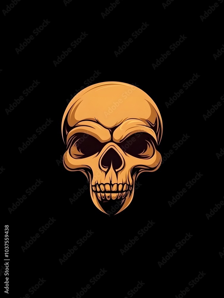 Skull Creepy Horror Skeleton Head Icon Logo Symbol Skull Creepy Horror Skeleton Head Icon Logo Symbol