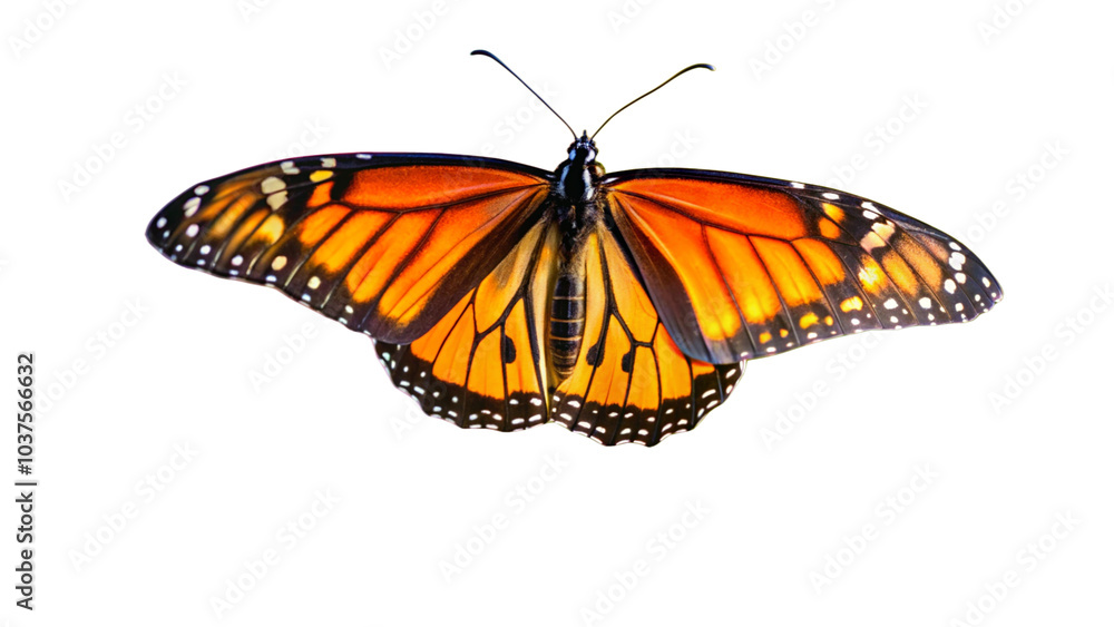 Fototapeta premium Butterfly isolated on white. 