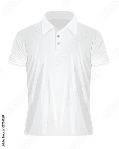 White man t shirt. vector illustration
