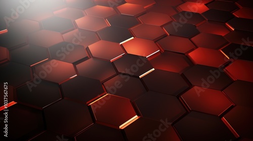 Abstract dark red texture background hexagon