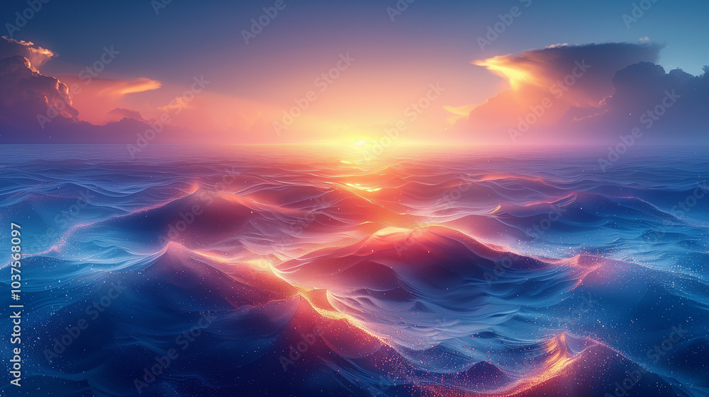 Obraz premium sun and clouds. Abstract background with clouds. Sunset over the mountains. Background with clouds.