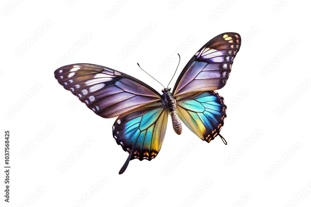 Butterfly isolated on white. 